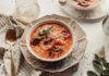 Тайский суп с креветками и карри