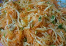 Салат из корня сельдерея с морковью