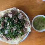 Бешбармак с мясом и ароматным бульоном